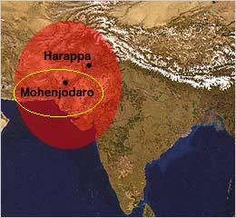 Area di diffusione della civiltà dell'Indo