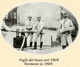 Vigili del fuoco nel 1905