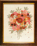 Immagine di un quadretto realizzato con i fiori secchi